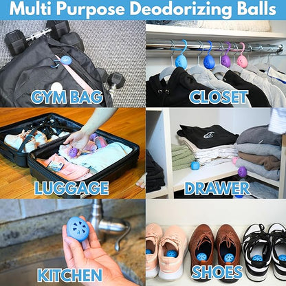 Air Jungles Shoe Deodorizer Balls 6 Ct, Fresh Linen Scent, Odor Remover Balls - Image 7