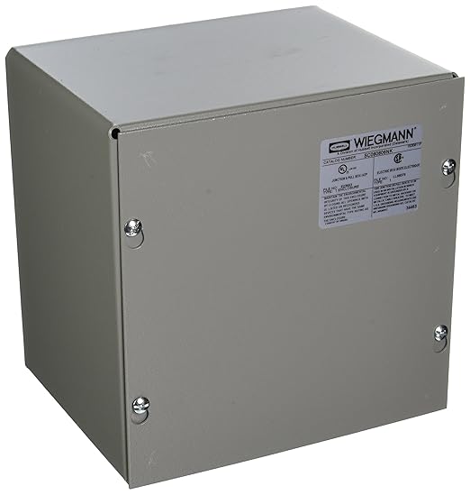 Wiegmann SC080806NK SC-Series NEMA 1 Screw Cover Wallmount Pull Box, No by Wiegmann