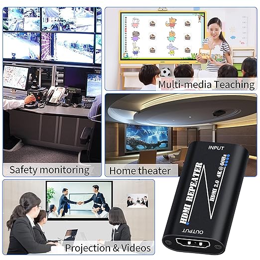 HDMI 2.0 Repeater Extender 4K@60Hz, HDMI Amplifier Signal Booster Plug & Play - Image 5