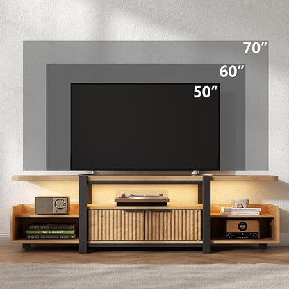 TV Stand with LED Lights and Storage cabinet - Image 7