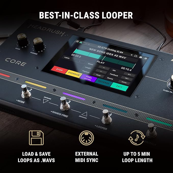 HeadRush Core - Guitar and Vocal Multi Core Effects Amp Modeling Processor - Image 12