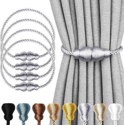 Nieffeiy Magnetic Curtain Tiebacks Outdoor Curtain Tie Backs Rope Decorative by CurtianTiebacks
