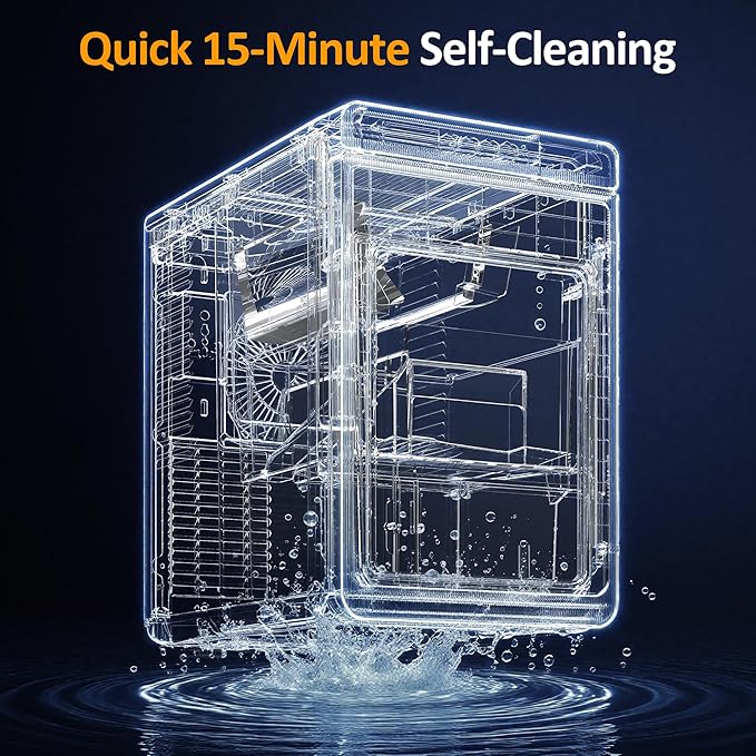 Crystal Clear Ice Maker, Compact Countertop Ice Machine, 3 x 1.6 Ice Cubes - Image 6