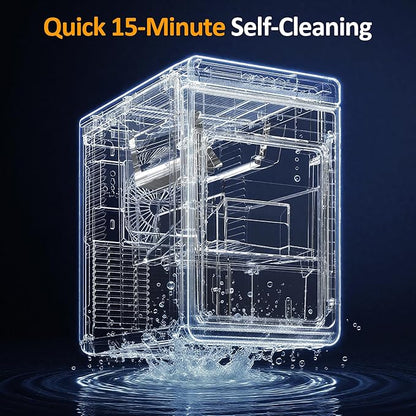 Crystal Clear Ice Maker, Compact Countertop Ice Machine, 3 x 1.6 Ice Cubes - Image 6