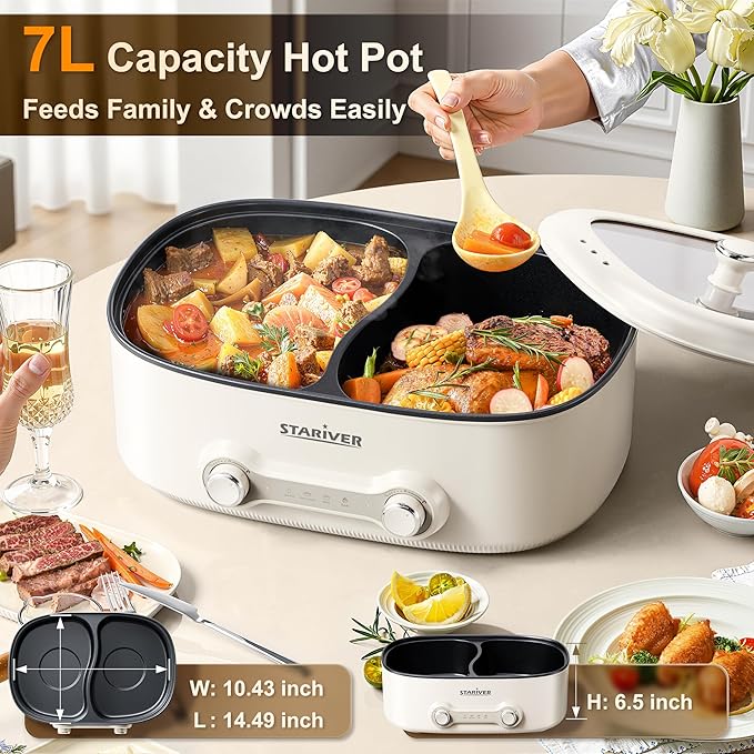 Stariver 7L Electric Hot Pot - Image 3