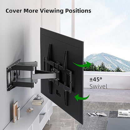 Full Motion TV Wall Mount for Most 37"-84" Flat Screen TV, Swivel or Tilt TV - Image 3