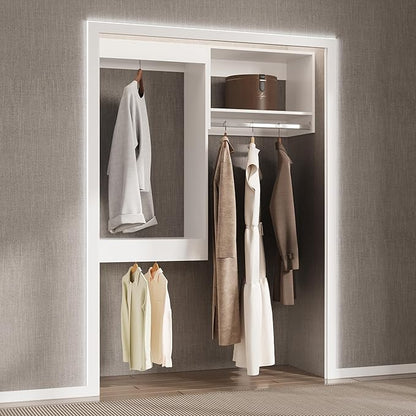 Modular Closet System, Wood Tower Closet Storage - Image 3