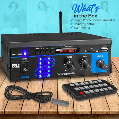Pyle Bluetooth Home Audio Power Amplifier System - Image 7