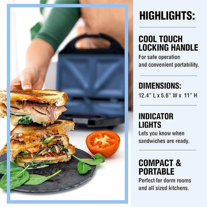 Granitestone Sandwich Maker, Toaster & Electric Panini Grill - Image 3