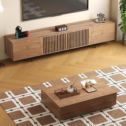 gaoyangjiaju Mid-Century Modern 94.48" TV Stand and Expandable Coffee Table Set - Image 8