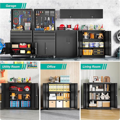 SISESOL 36 inch Metal Storage Cabinet - Image 4