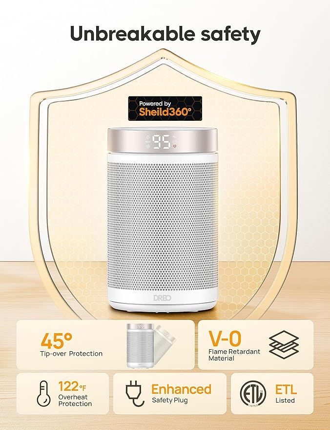 DREO Space Heater, Portable Electric Heaters - Image 6