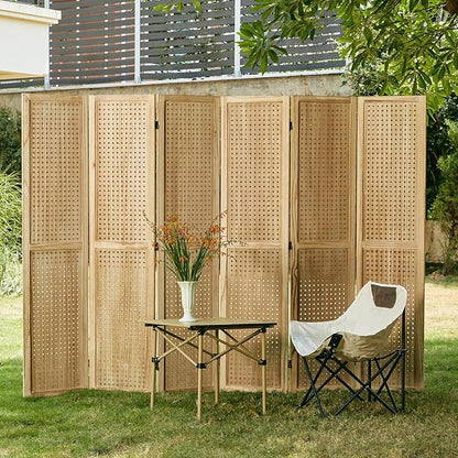 Pegboard Display, 5.6Ft Portable Freestanding Wall Organizer Wooden Room - Image 7