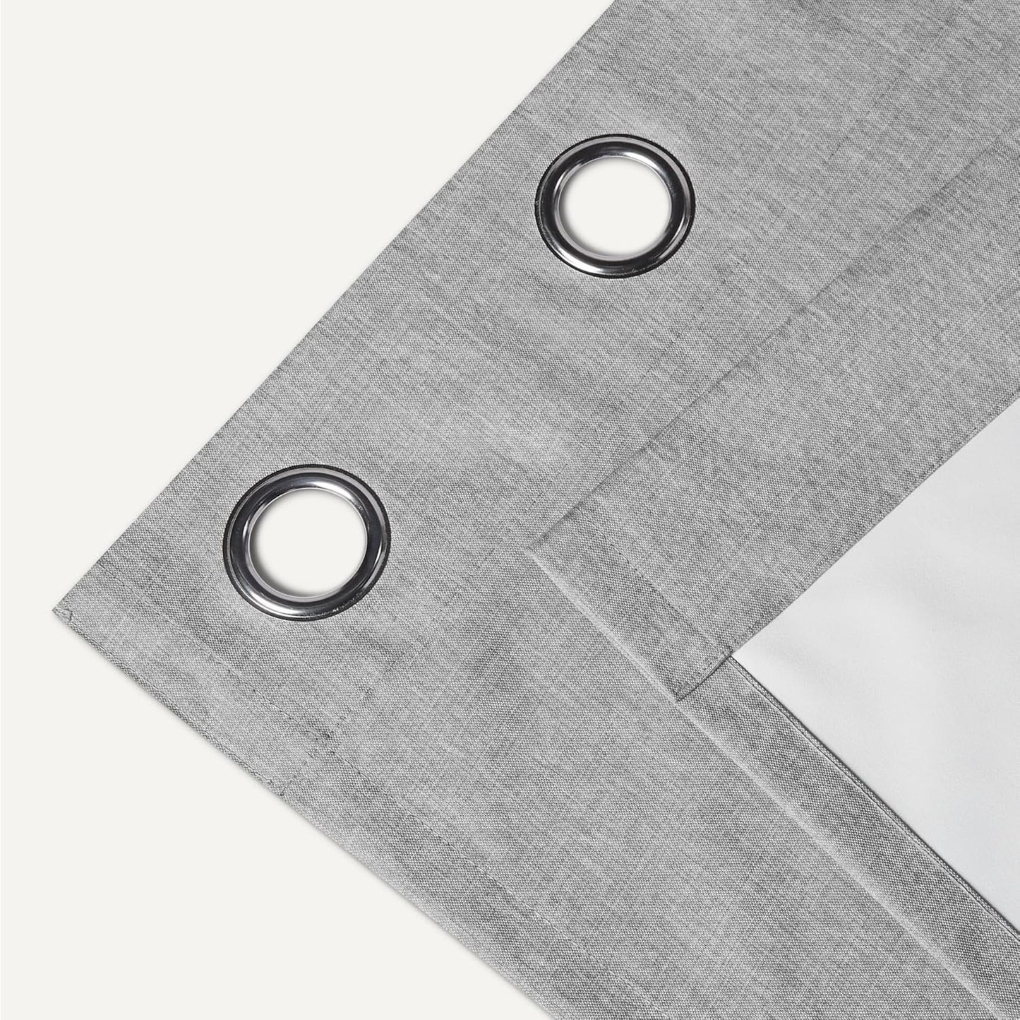 Amazon Basics 100% Blackout Curtains with Grommets, Noise Reducing, 52 x 84 Inches, Dark Gray, 2 Panels