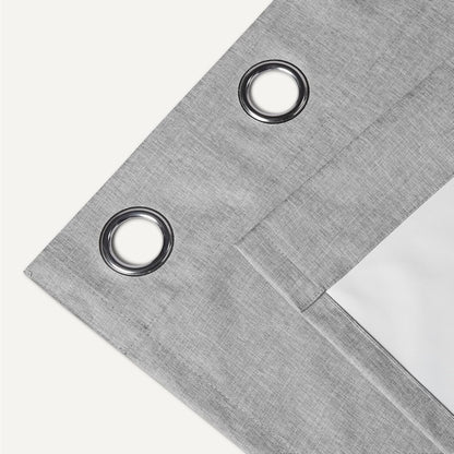 Amazon Basics 100% Blackout Curtains with Grommets, Noise Reducing, 52 x 84 Inches, Dark Gray, 2 Panels