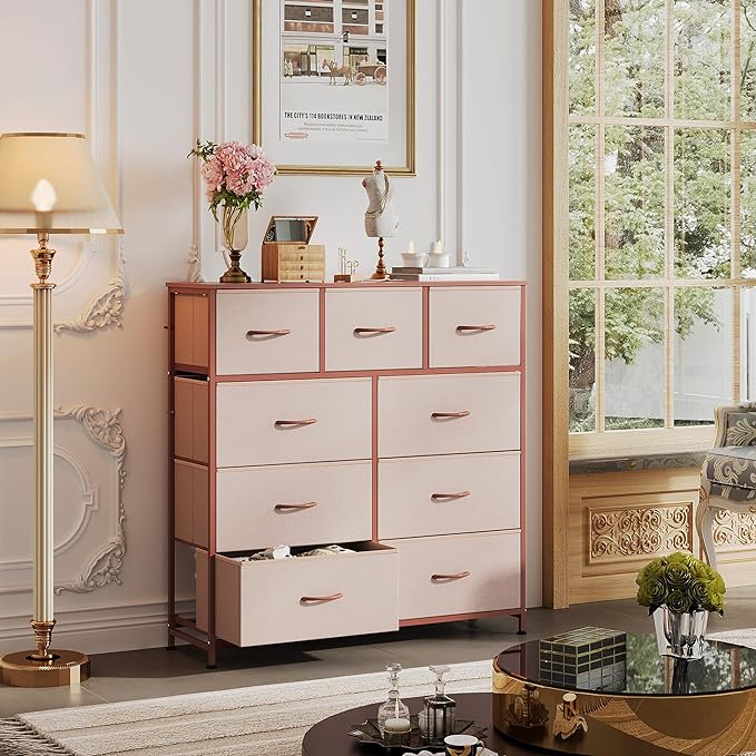 WLIVE 9-Drawer Dresser, Fabric Storage Tower - Image 2