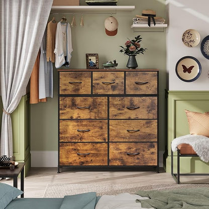 WLIVE 9-Drawer Dresser, Fabric Storage Tower - Image 4