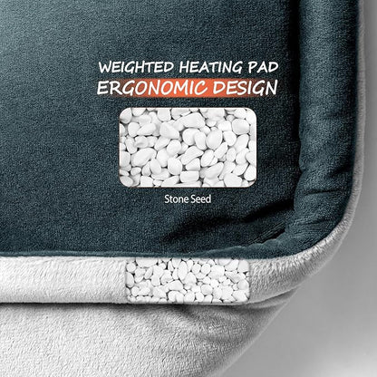 Neck Heating Pad Gifts for Dad, XL Weighted Shoulder Heat Pad, Back Pain Relief - Image 8