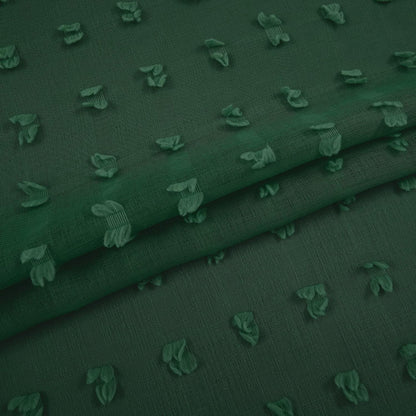 KOUFALL Dark Emerald Green Curtains for Living Room 96 Inch Long 2 Panel Set Sheer Vintage Moody Curtains for Bedroom Dining Room Cortinas De Navidad para Sala Navideñas