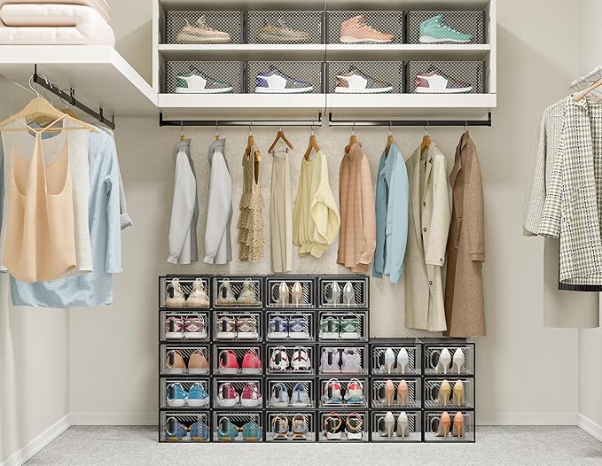Shoe Storage, 12 Pack Shoe Organizer - Image 2