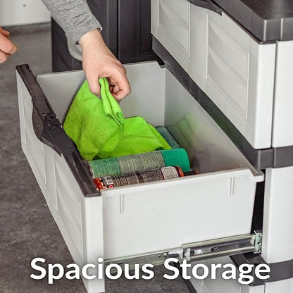 Sunnydaze 29.5" H 3-Tier Storage Cabinet - Image 4