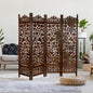 Lightnpro 4 Panel Wooden Room Divider 72 x 72 Inch by Lightnpro