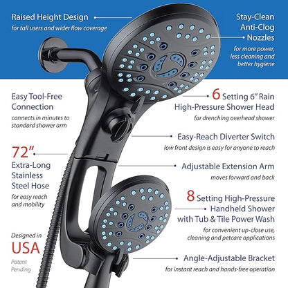 Hotel Spa AquaCare for California As-Seen-On-TV High Pressure Handheld Rain - Image 7