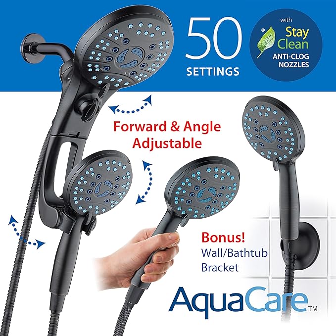 Hotel Spa AquaCare for California As-Seen-On-TV High Pressure Handheld Rain - Image 6