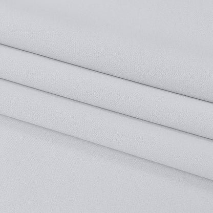 DUALIFE Greyish White Curtains 120 Inch Length Grommet Top Blackout Curtain - Image 8