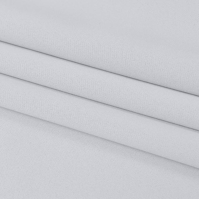 DUALIFE Greyish White Short Curtains - Image 8