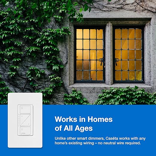 Lutron Caseta Original Smart Dimmer Switch Kit w/ Hub, - Image 9