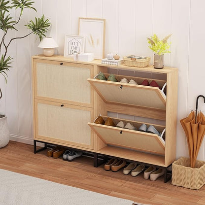 AVZEAR Narrow Shoe Storage Cabinet - Image 6