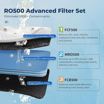 iSpring RO500-ORB Reverse Osmosis System, NSF 58 Certified, 500 GPD Under Sink - Image 4