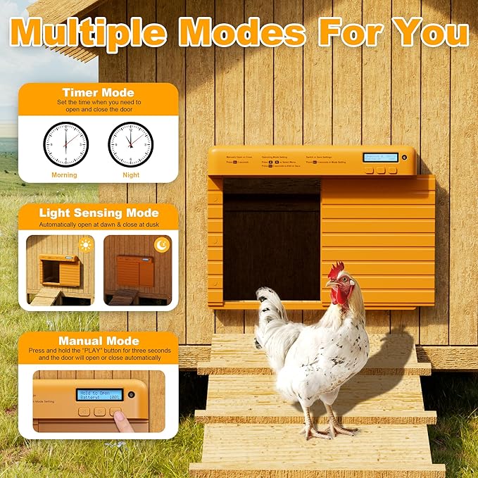 Automatic Chicken Coop Door Battery Powered, Chicken Door - Image 2