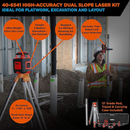 Johnson Level & Tool 40-6541 High Accuracy Dual Slope Rotary Laser System - Image 7