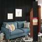 Avana Modern Acoustic Wood Wall Panels – 94.4 x 12.6 Inch Black Oak Acoustic by AvanaHome