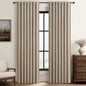 GreyBeige Modern Neutral 90 Inch Blackout Sliding Glass Door Curtains Light and by QJMYDECO