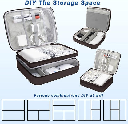 Electronics Organizer, Travel Cord Organizer Pouch, Portable Cable Organizer - Image 7