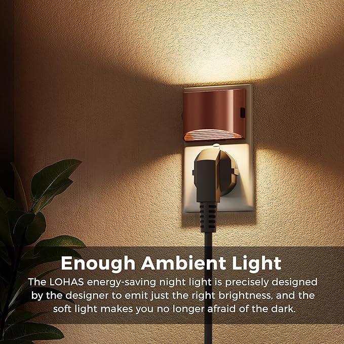 L LOHAS LED Night Lights Plug into Wall, Dimmable Night Light - Image 2