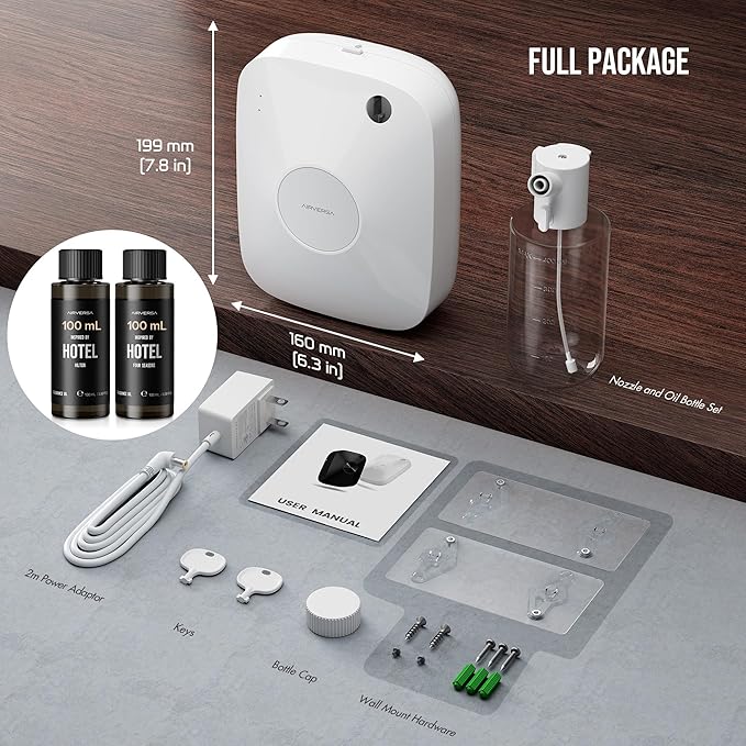 Smart Waterless Essential Oil Diffuser Hotel Scent Starter Kit, 400mL Capacity - Image 6