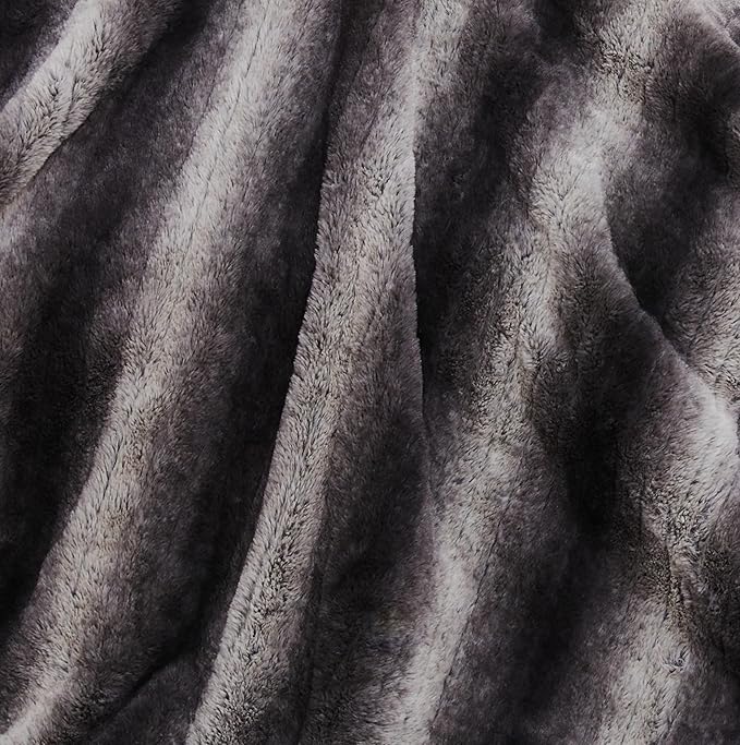 Electric Heated Blanket Throw Size 50"x60", Fast Heating Throw, Plush Faux Fur - Image 5