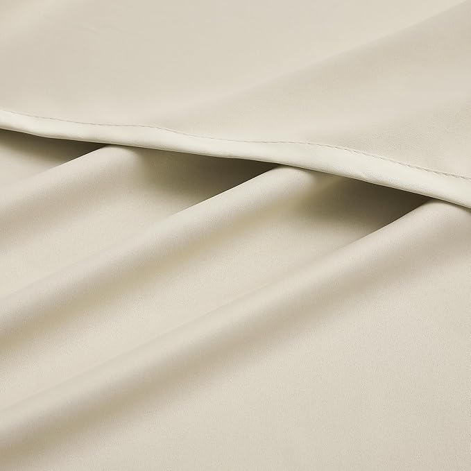 DUALIFE Buttercream Blackout Curtain Panels/Drapes - Image 8