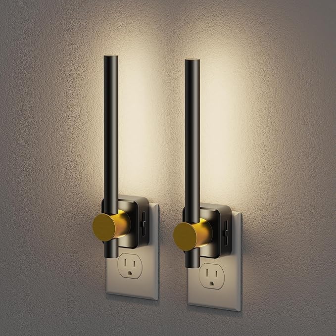 JandCase Night Lights Plug into Wall, 0-200LM Dimmable LED Nightlights by JandCase