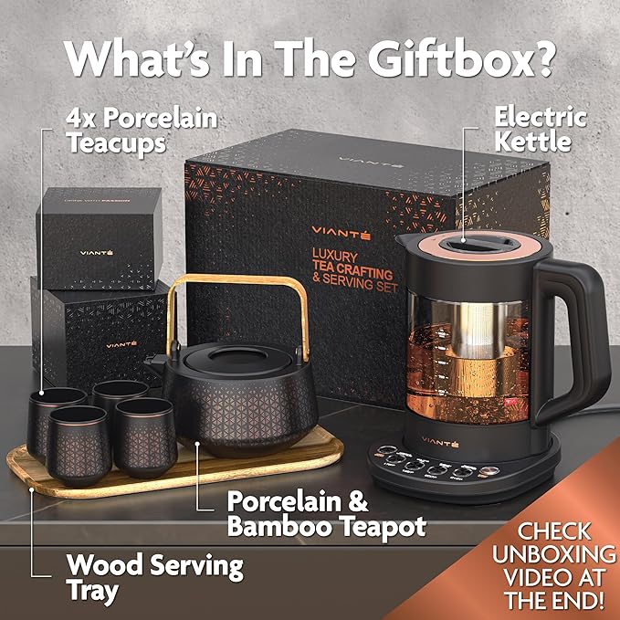 Vianté Luxury Tea Set. Electric Kettle - Image 3