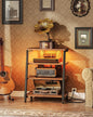 choezon 4-tier av media stand with wheels, stereo, main product view