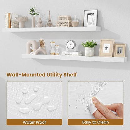 Fun Memories 55 Inch Floating Shelves Bedroom, Large Extra Floating Shelf Set - Image 4