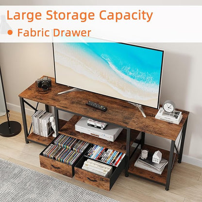 GYIIYUO TV Stand with Fabric Drawer - Image 7