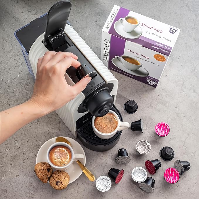 Mixpresso White Espresso Coffee Machine – Compact 1400W Single Serve Coffee - Image 7