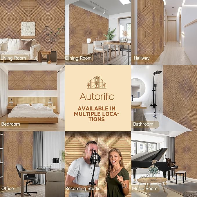 Autorific Acoustic Wall Panels, 6 Pack Total Size 72 x 48 Inches, Self-Adhesive - Image 8