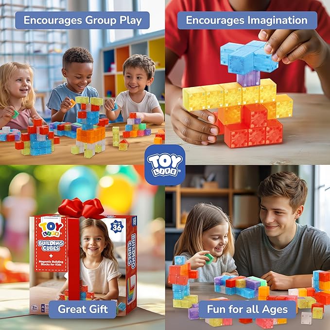 TOY Life 36PCS Magnetic Blocks for Kids Ages 4-8, Magnetic Building Blocks for - Image 5